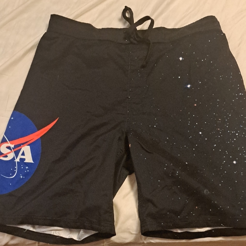 NASA Black Swim Shorts